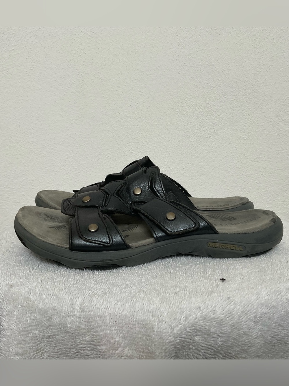 Merrell Women's Adhera Slide Sandal Size 6 Black Performance Footwear Summer